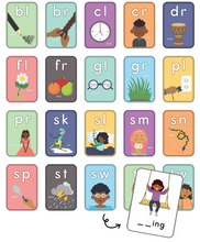 Load image into Gallery viewer, Blends Bulletin Board Set or Giant Flash Cards