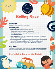 Load image into Gallery viewer, Rolling Race Math Board Game