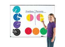 Load image into Gallery viewer, Double Sided Magnetic Fraction Circles