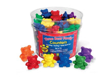 Load image into Gallery viewer, Three Bear Family Rainbow Counters set of 96