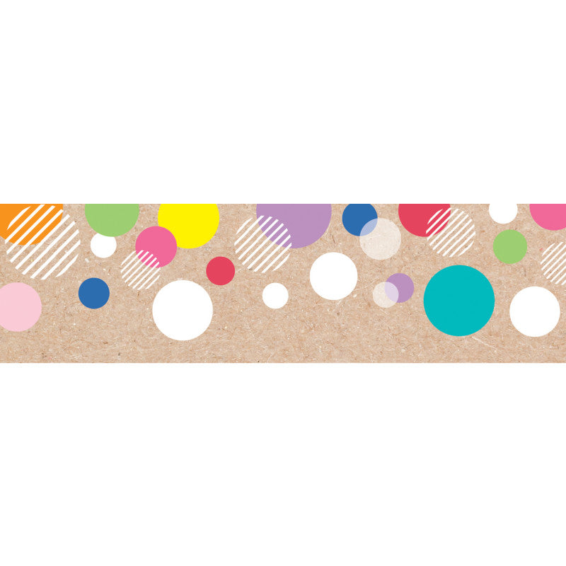 Colorful Kraft Bubbles EZ Border