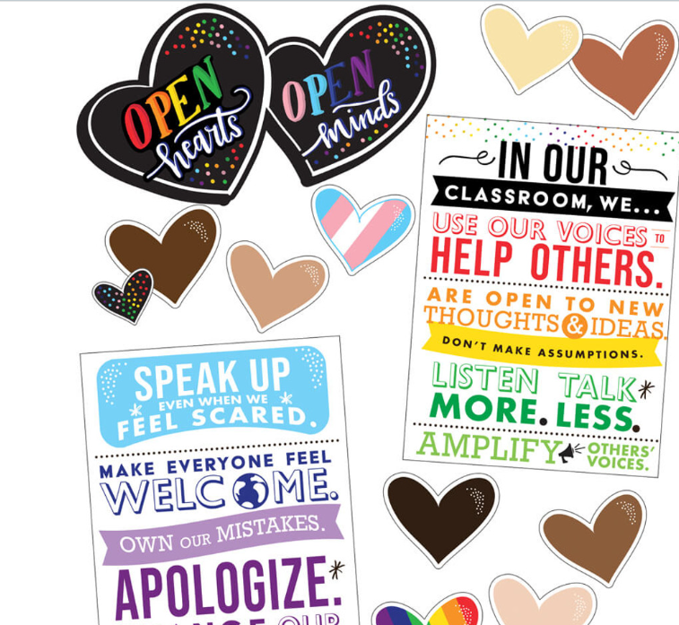 Open Minds Open Hearts Bulletin Board Set