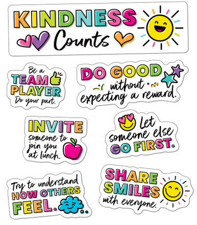 Kind Vibes Kindness Counts Bulletin Board Set