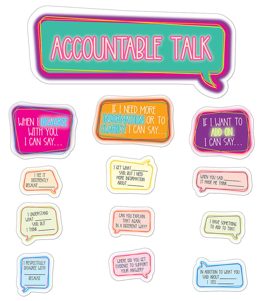 Accountable Talk Bulletin Board Set