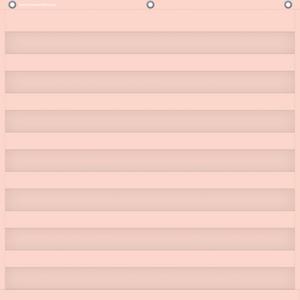 Blush 7 Pocket Chart