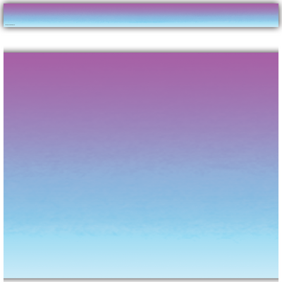 Purple and Blue Color Wash Straight Border