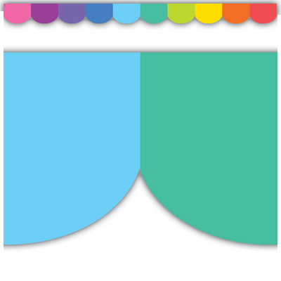 Colorful Scalloped Border