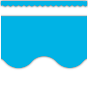 Aqua Solid Border Trim