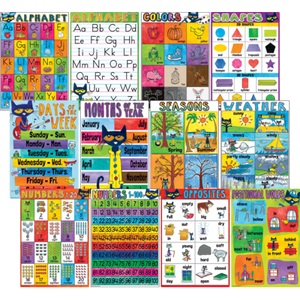 Pete the Cat Early Learning Small Poster Pack