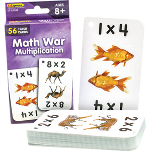 Math War Multiplication Flash Cards