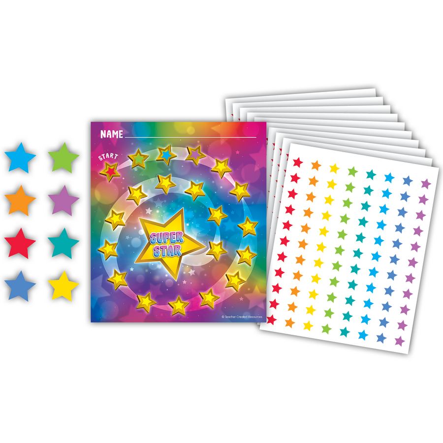 Super Star Reward Trackers with Stickers