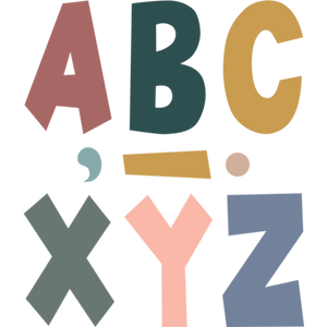 Wonderfully Wild 7" Fun Font Letters