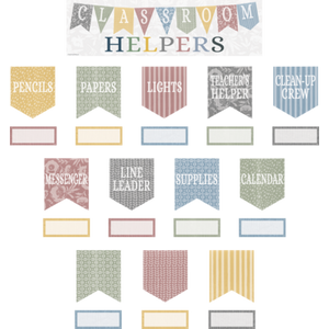 Classroom Cottage Classroom Helpers Mini Bulletin Board Set