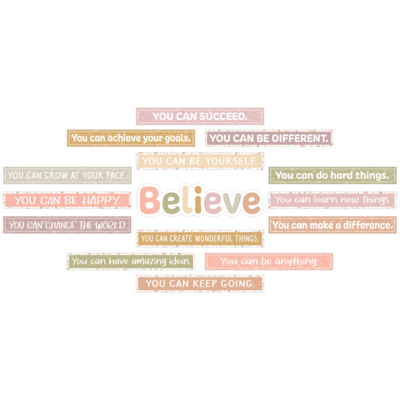 Terrazzo Tones Believe You Can Mini Bulletin Board Set