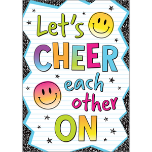 Let's Cheer Each Other On Positive Poster