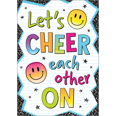 Let's Cheer Each Other On Positive Poster