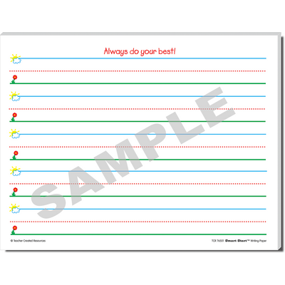 Smart Start K-1 Writing Paper 100 sheets