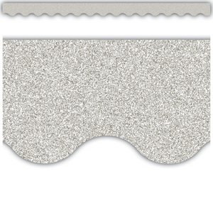 Silver Glitz Border Trim