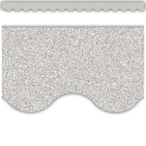 Silver Glitz Border Trim
