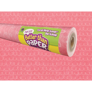 Fun Size Coral Pink Loop de Loop Better Than Paper Bulletin Board Roll