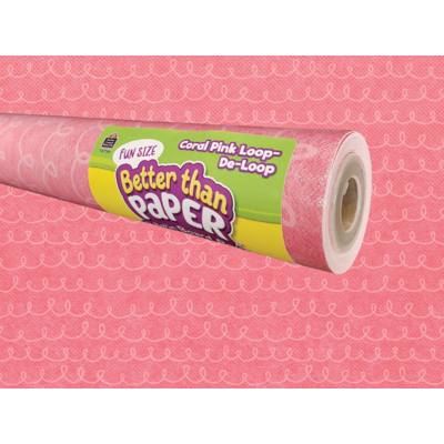 Fun Size Coral Pink Loop de Loop Better Than Paper Bulletin Board Roll