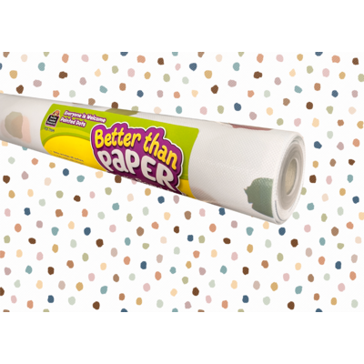 Everyone is Welcome Painted Dots Better than Paper Bulletin Board Roll