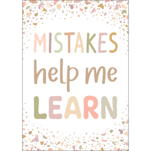 Mistakes Help Me Learn Positive Poster