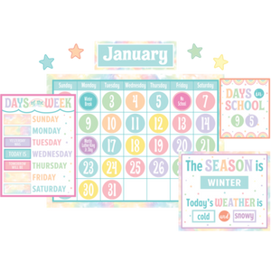 Pastel Pop Calendar Bulletin Board