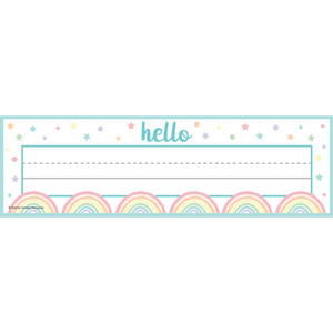 Pastel Pop Name Plates