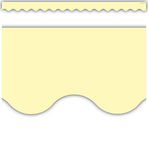 Pastel Yellow Scalloped Border