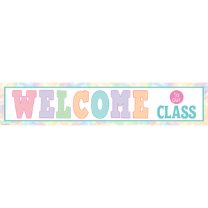 Pastel Pop Welcome to Our Class Banner