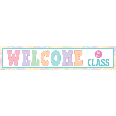 Pastel Pop Welcome to Our Class Banner
