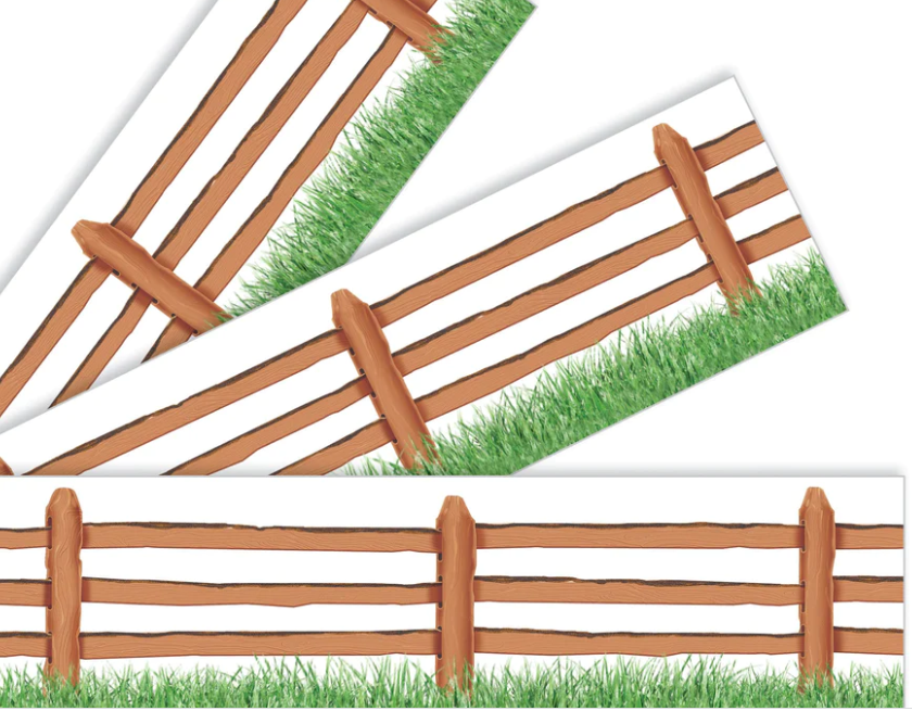 Grassy Fence Border