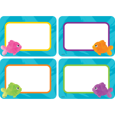 Colorful Fish Name Tags