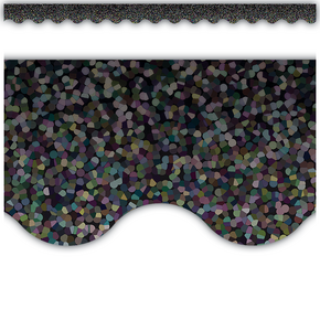 Black Sparkle Border Trim