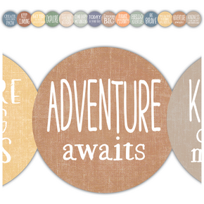 Moving Mountains Positive Sayings Border Trim