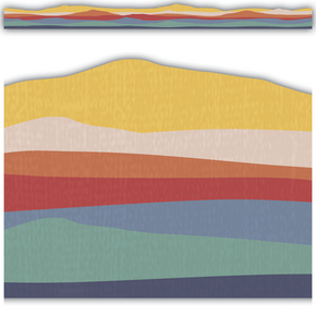 Moving Mountains Road Trip Horizon Border Trim