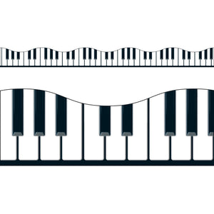 Musical Keyboard Border Trim