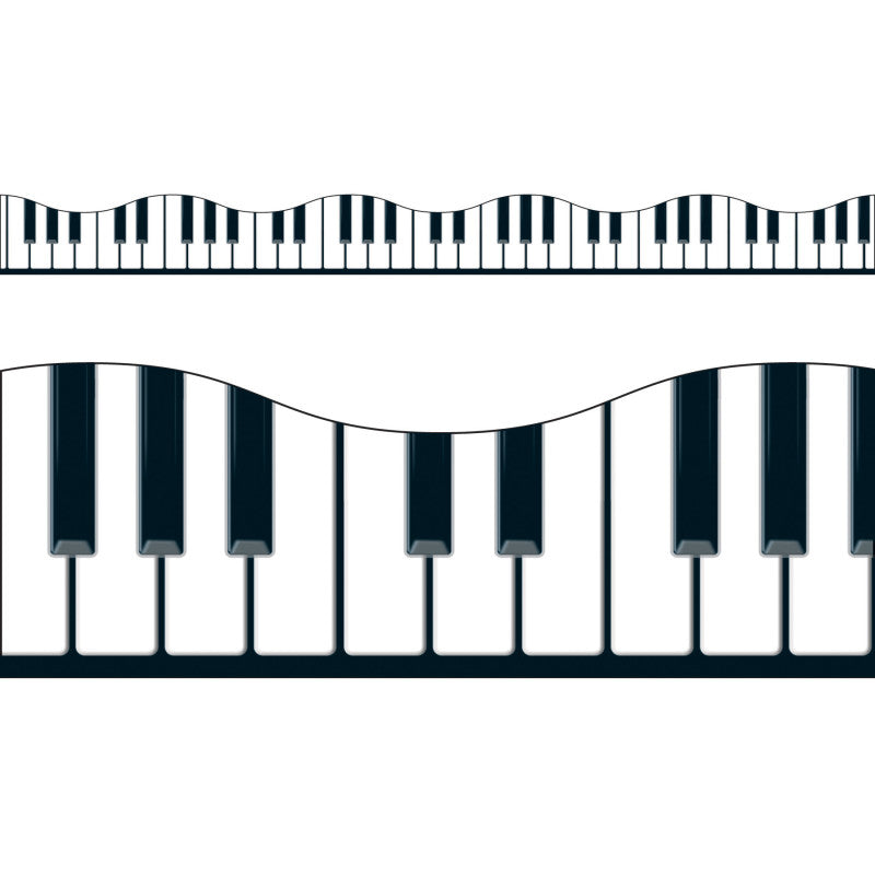 Musical Keyboard Border Trim