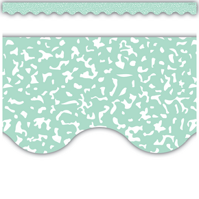 Composition Green Scalloped Border Trim
