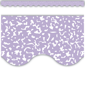 Composition Purple Scalloped Border Trim
