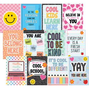 Cool for School Positive Sayings Small Poster Pack
