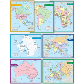 Continenents Charts Set &charts