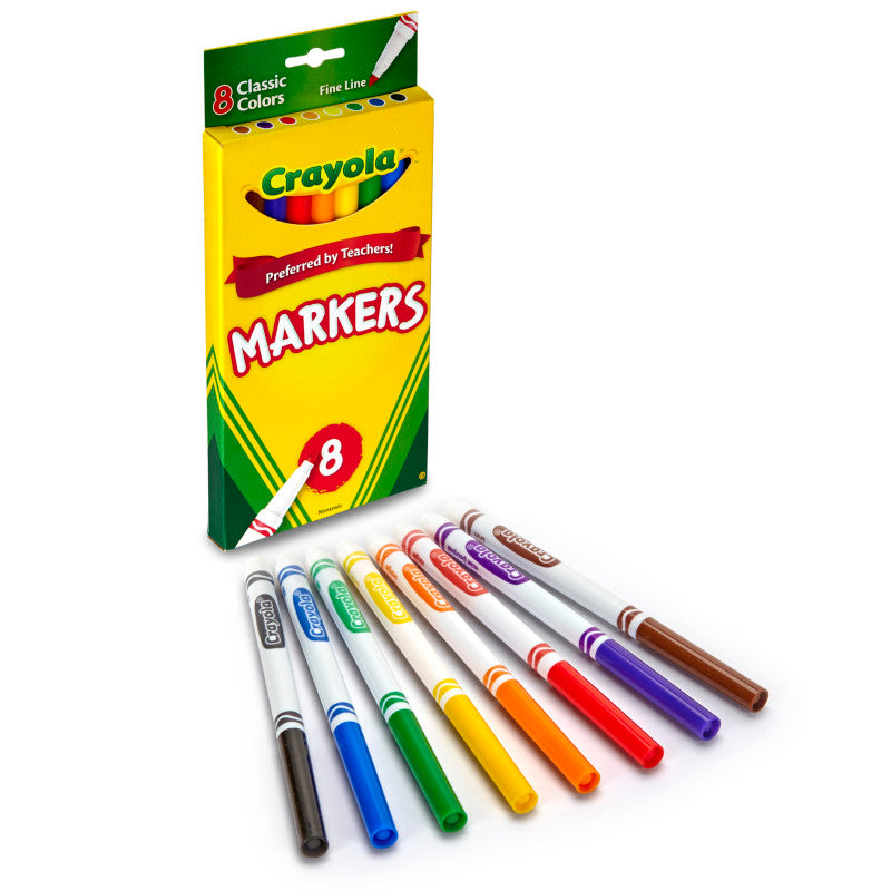 Original Drawing Markers 8 Colors Fine Tip