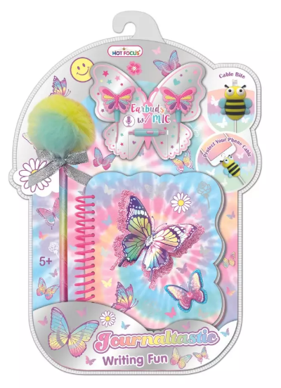 Girls Secret Journal Fun Tie Dye Butterfly
