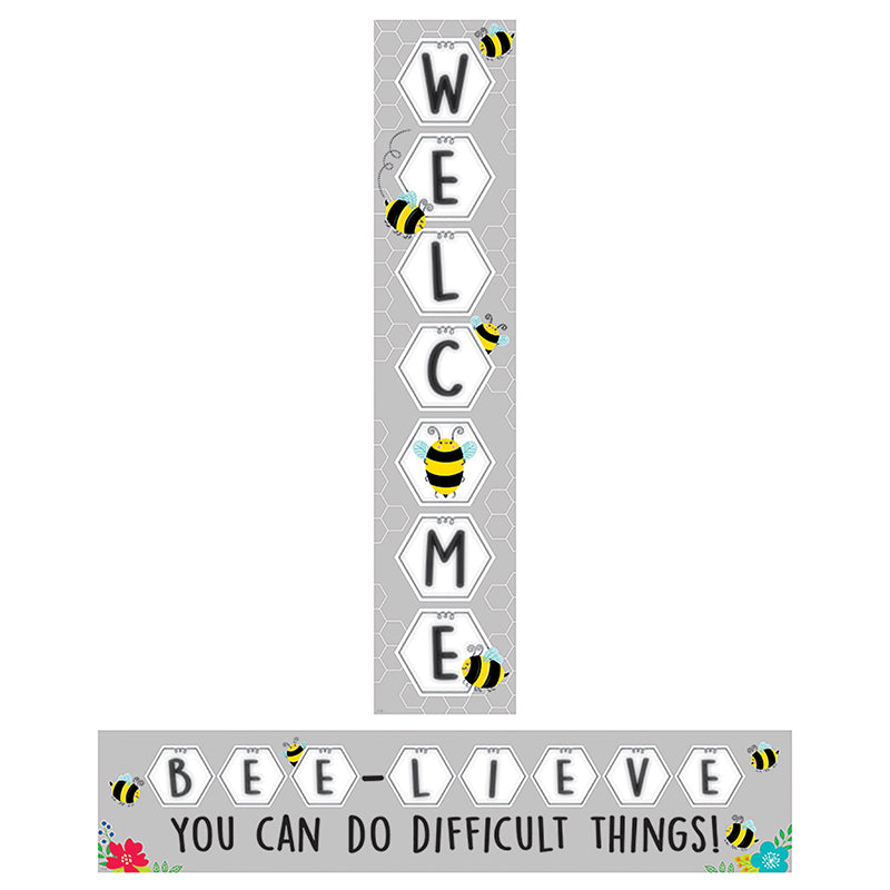 Busy Bees Double Sided Welcome Banner