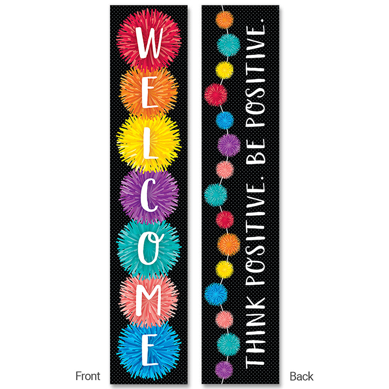 Pom Poms Double Sided Banner