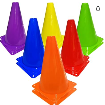 Colorful Cone Set of 12