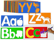 Load image into Gallery viewer, Big Alphabet and Picture Stencils.
