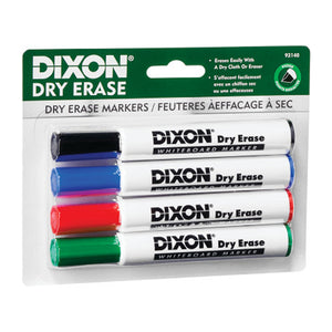 Dry Erase Markers Wedge Tip Set of 4